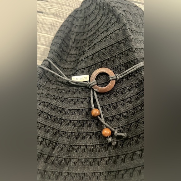 Betmar, Coconut Ring Safari Braid Hat in Black, UPF 50+, Excellent Condition main image 8